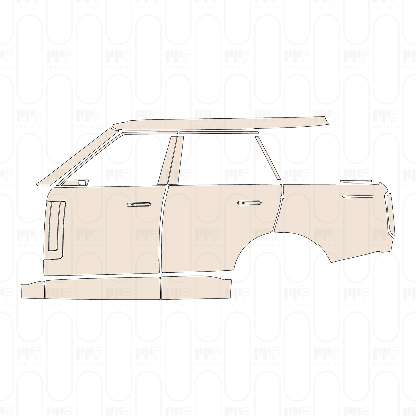 Pre-Cut PPF Land Rover Range Rover Standard Wheelbase Base 2024