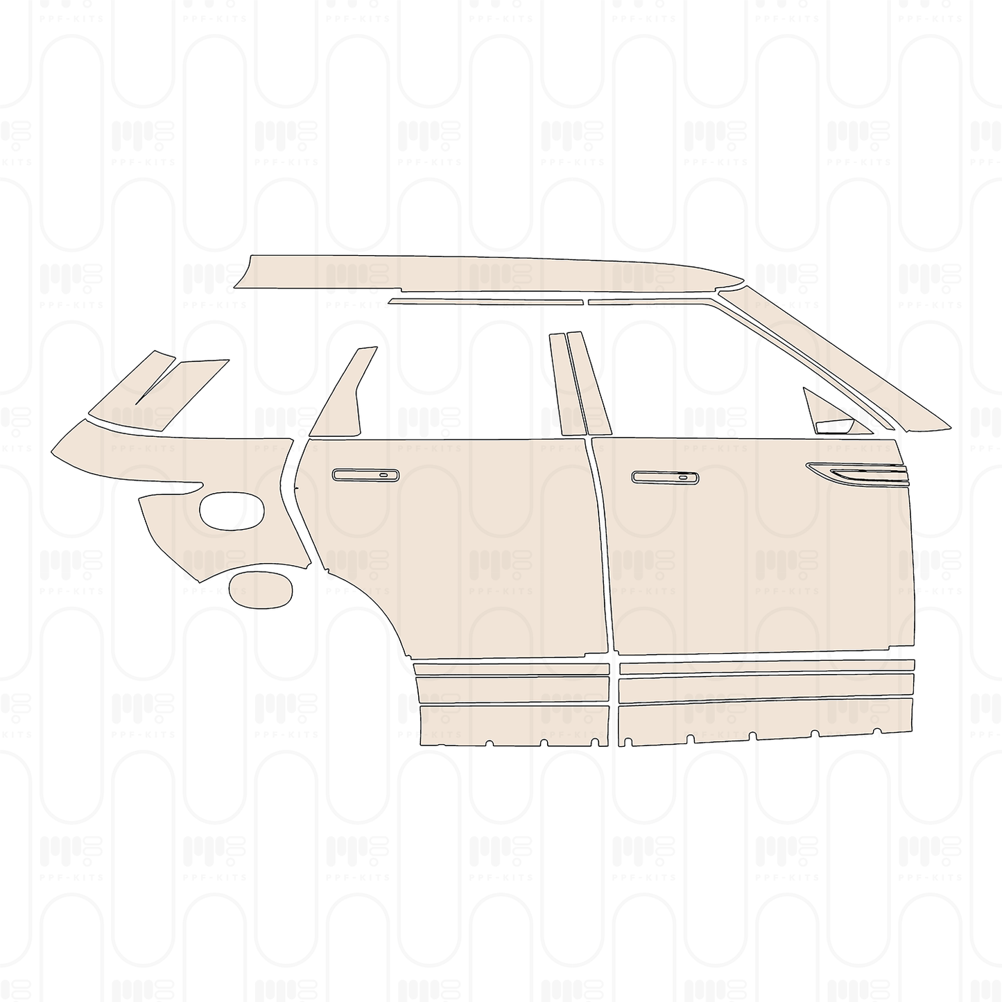 Pre-Cut PPF Land Rover Range Rover Evoque Standard Wheelbase Autobiography 2022