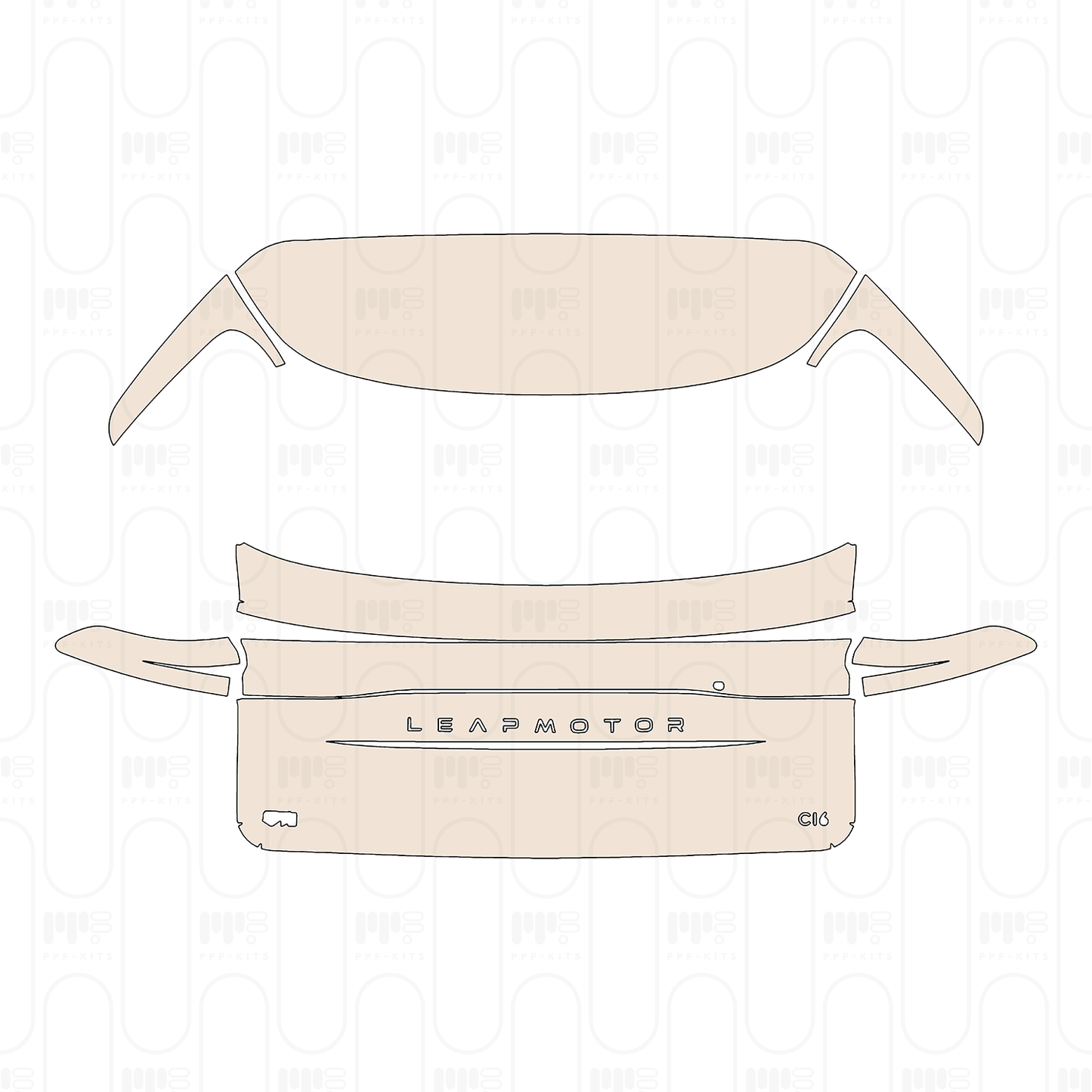 Pre-Cut PPF Leapmotor C16 Pure Electric 2024