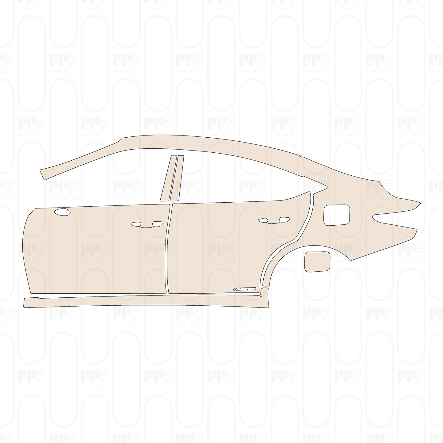 Pre-Cut PPF Lexus ES (US) Luxury 2022