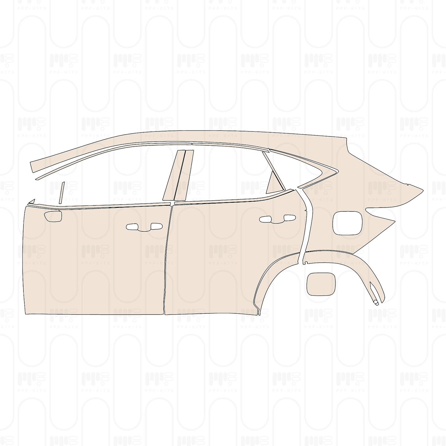 Pre-Cut PPF Lexus NX F-Sport 2022