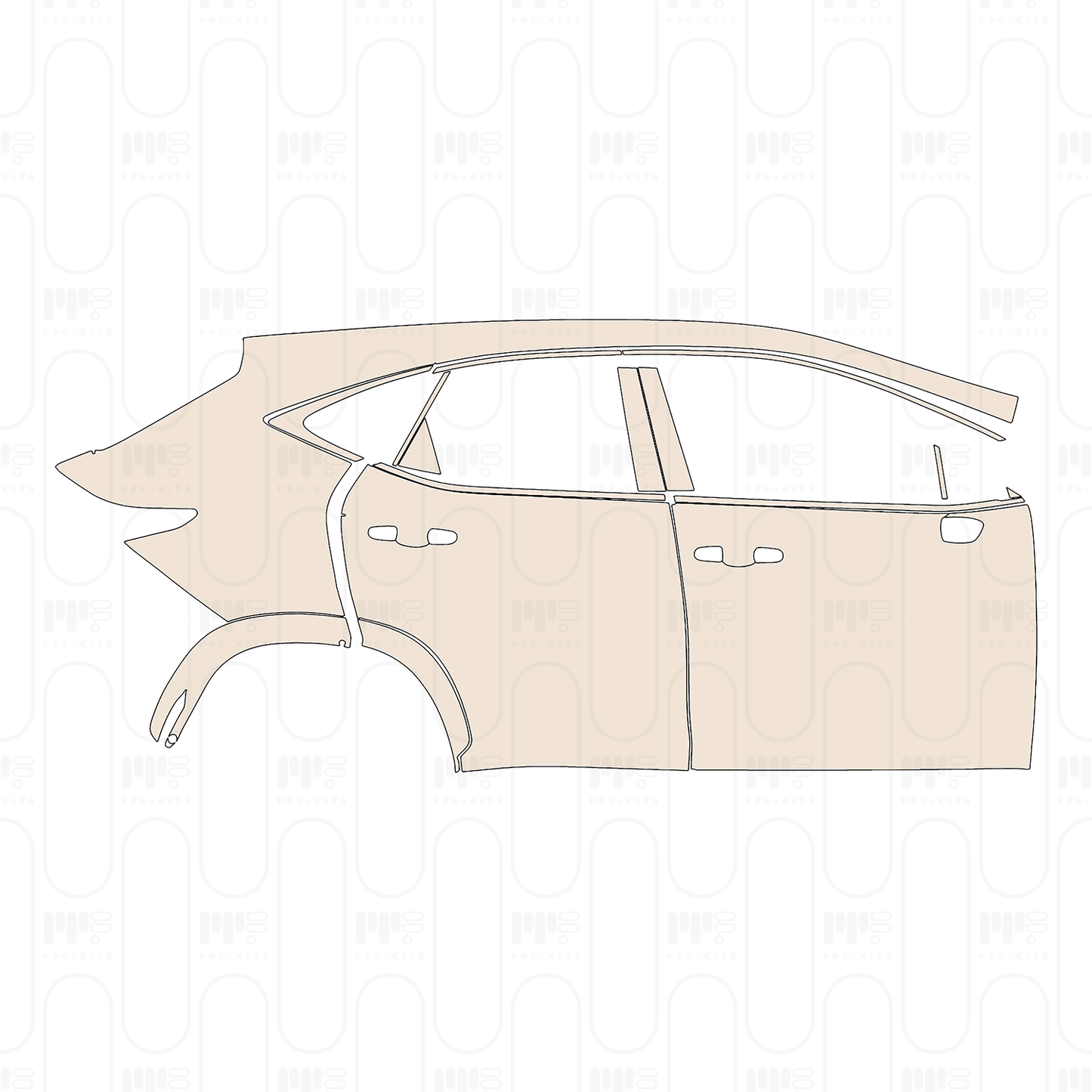 Pre-Cut PPF Lexus NX F-Sport 2022