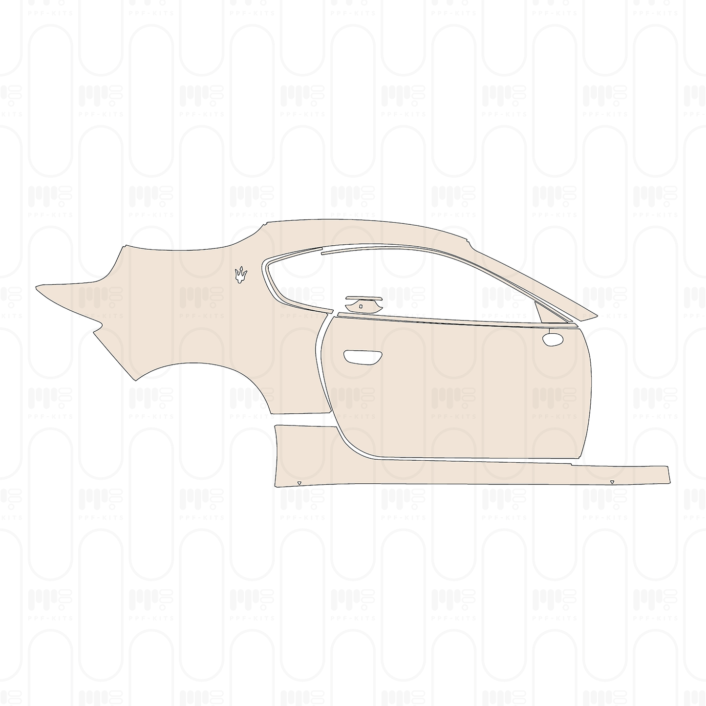 Pre-Cut PPF Maserati GranTurismo Folgore 2024