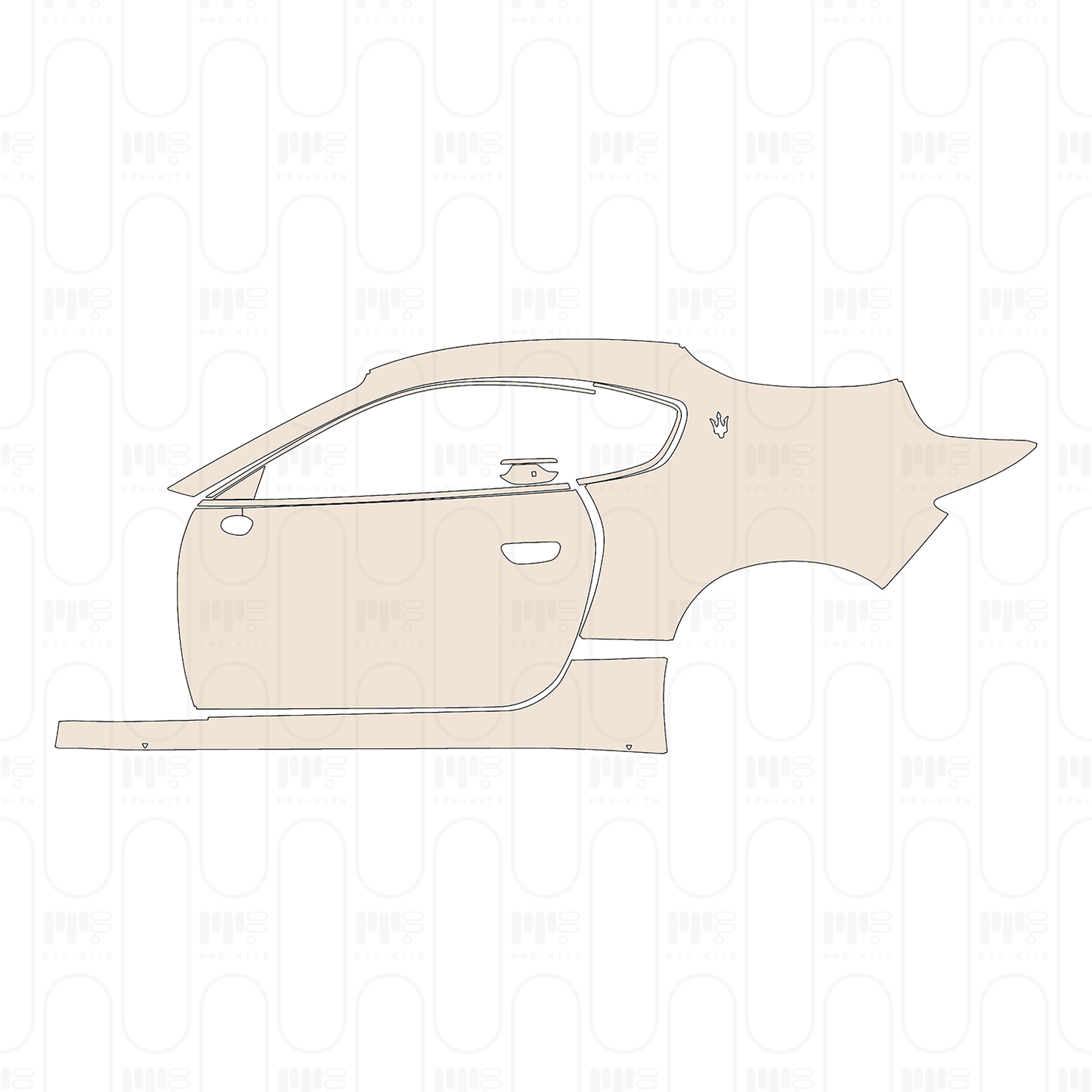 Pre-Cut PPF Maserati GranTurismo Folgore 2024
