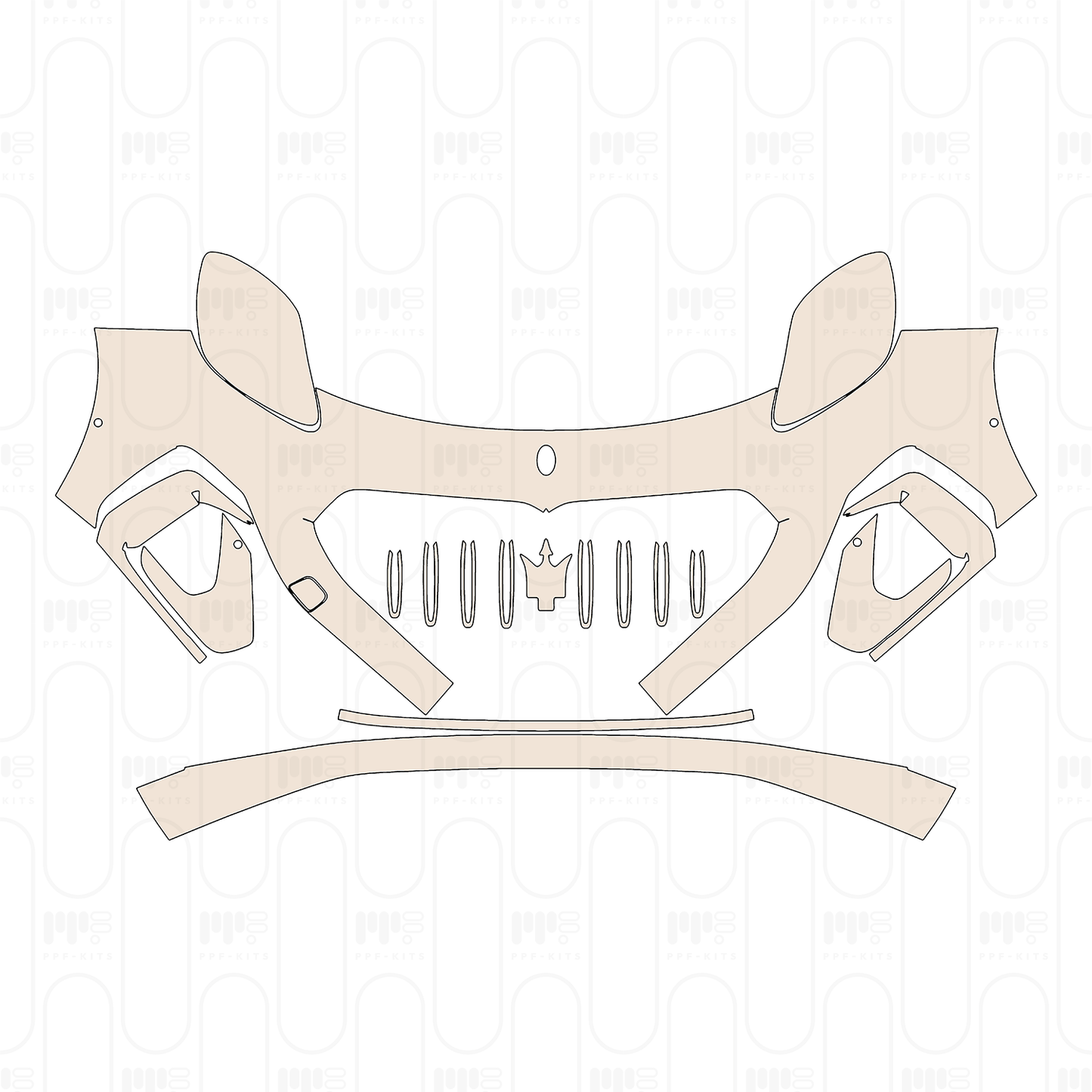 Pre-Cut PPF Maserati Grecale Folgore 2025