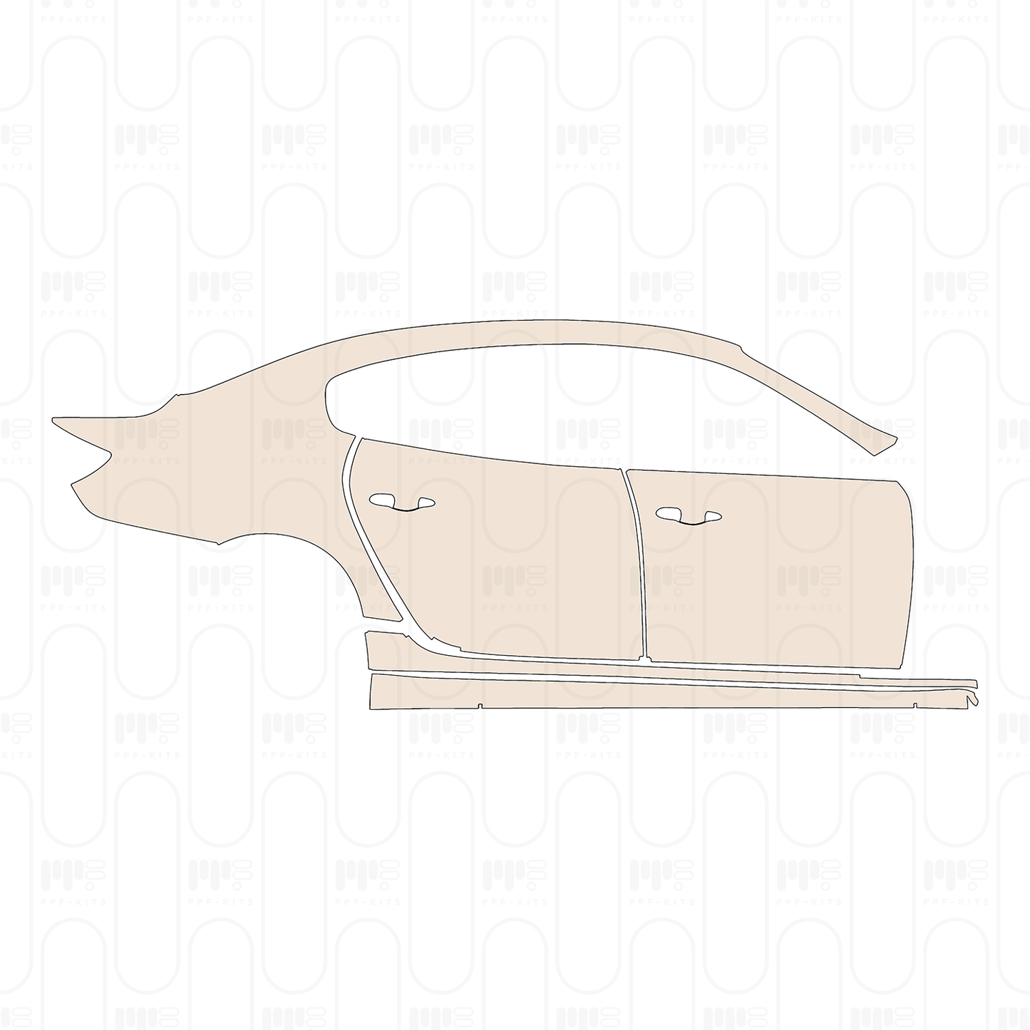 Pre-Cut PPF Maserati Quattroporte Modena Q4 2024