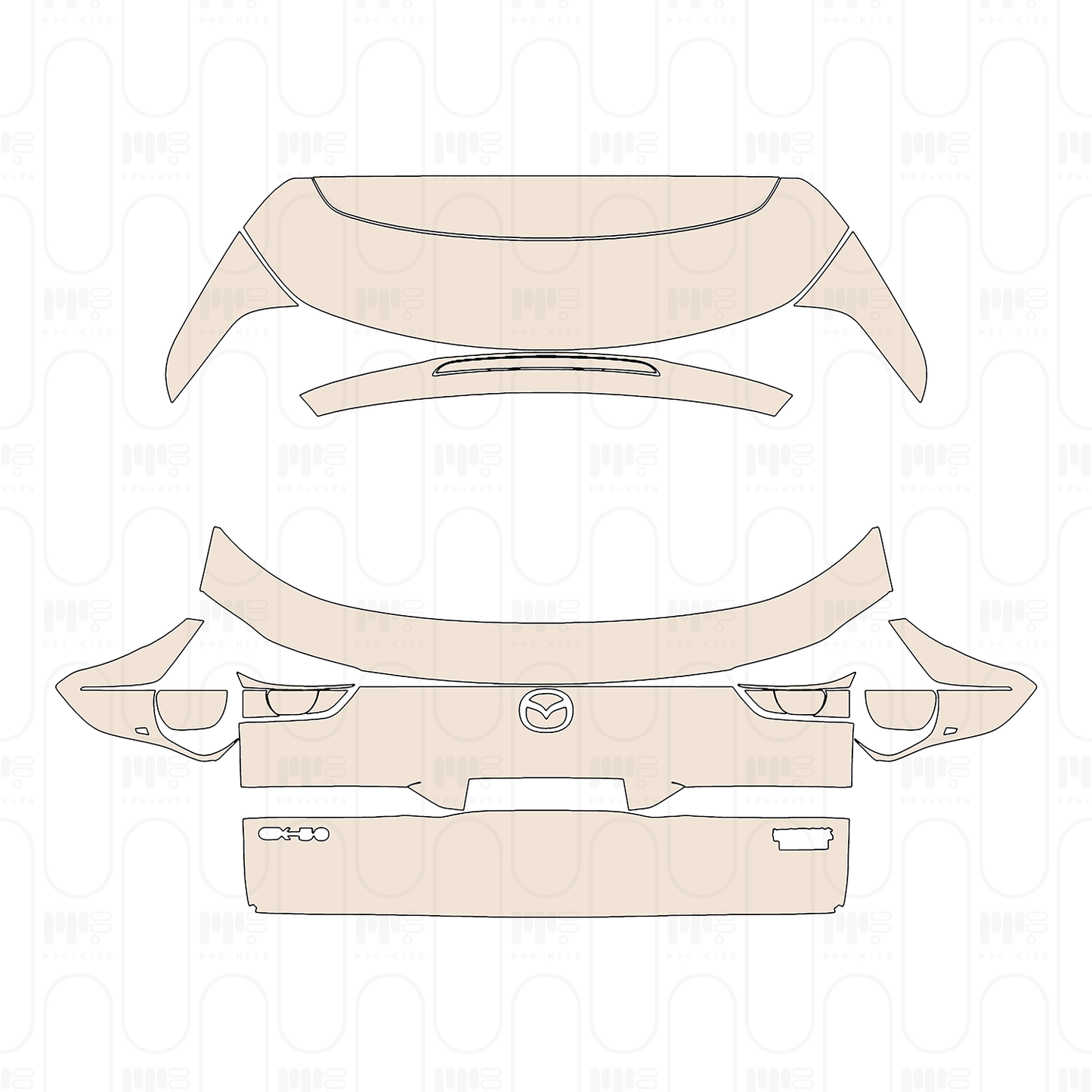 Pre-Cut PPF Mazda CX-50 2023