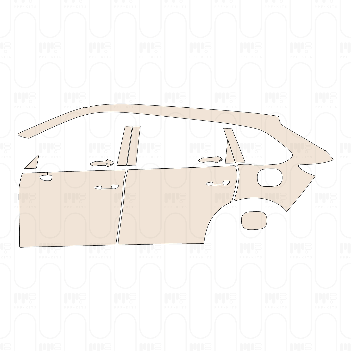 Pre-Cut PPF Mazda CX-80 (EU) Exclusive-Line 2025