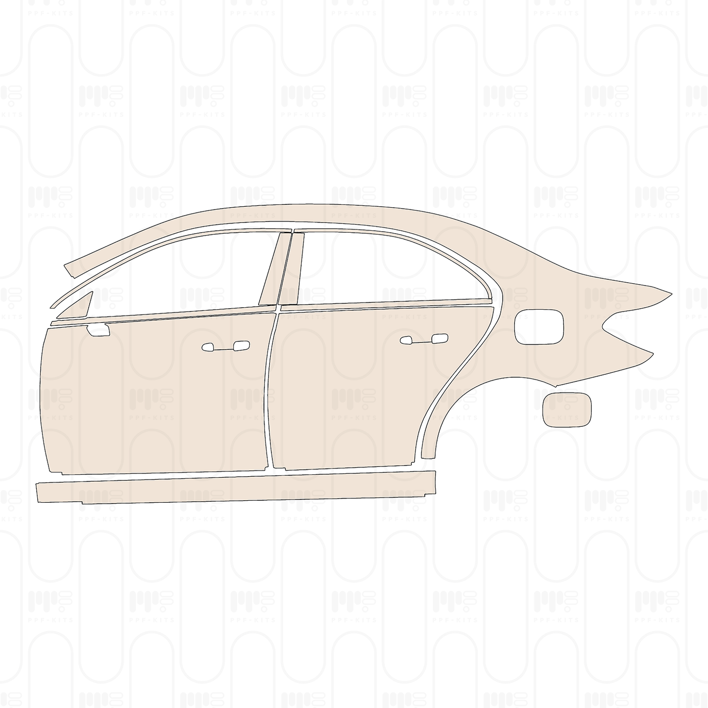 Pre-Cut PPF Mercedes-Benz A Class Sedan Base Standard Wheelbase 2022