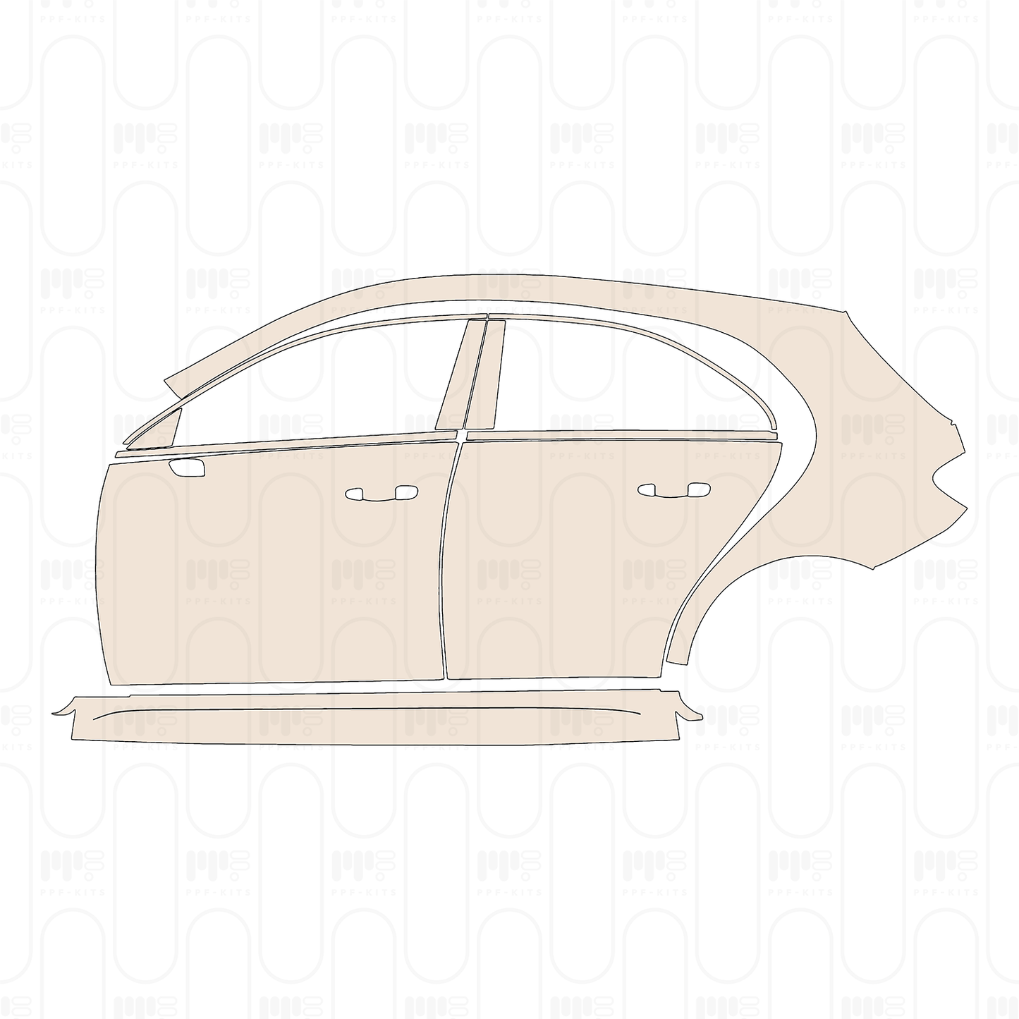 Pre-Cut PPF Mercedes-Benz A Class Hatchback AMG A 35 2022