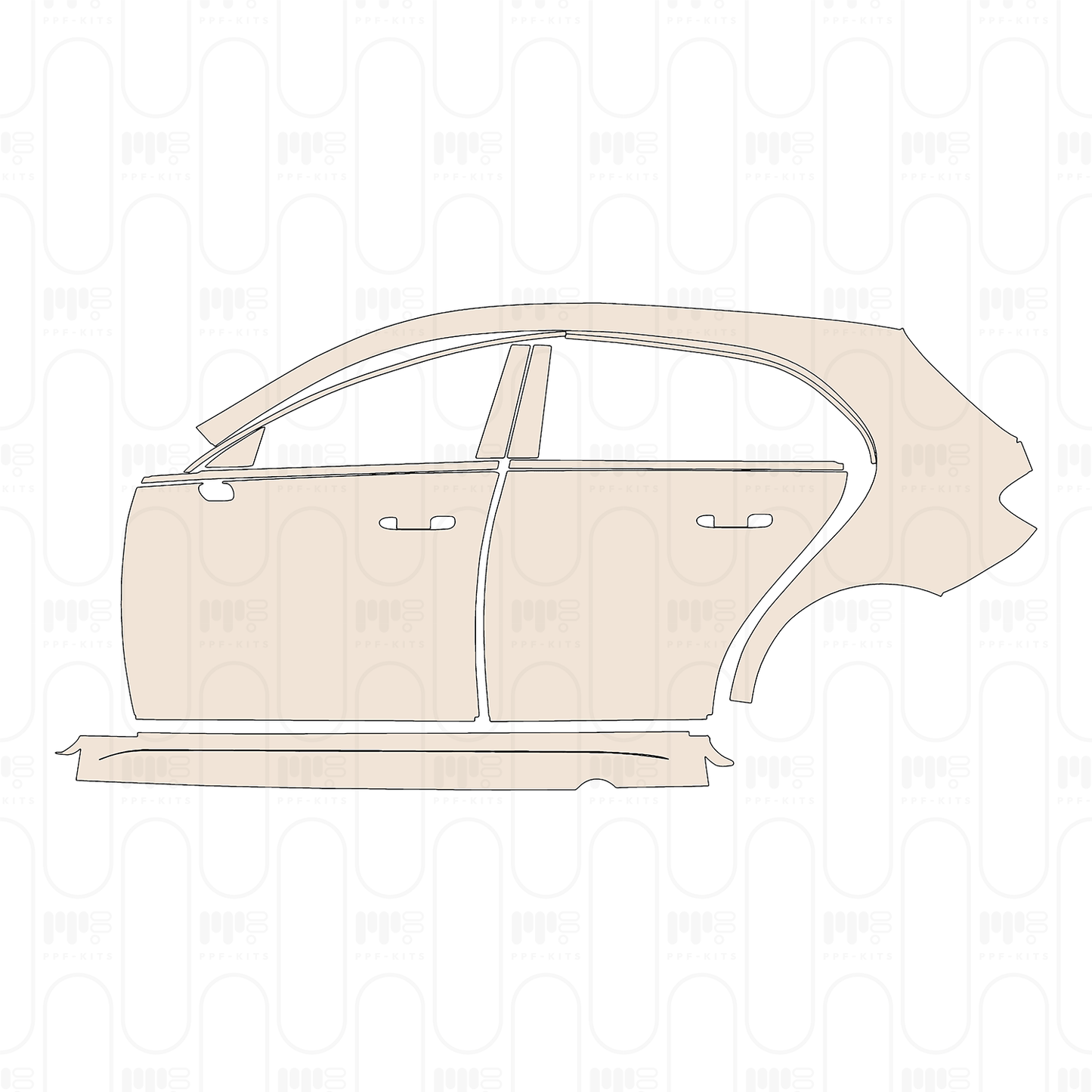 Pre-Cut PPF Mercedes-Benz A Class Hatchback AMG A 45 2022