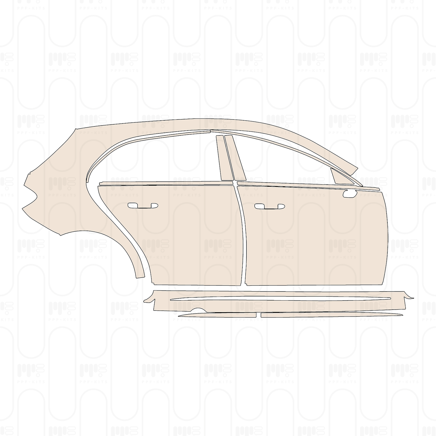 Pre-Cut PPF Mercedes-Benz A Class Hatchback AMG A 45 2022