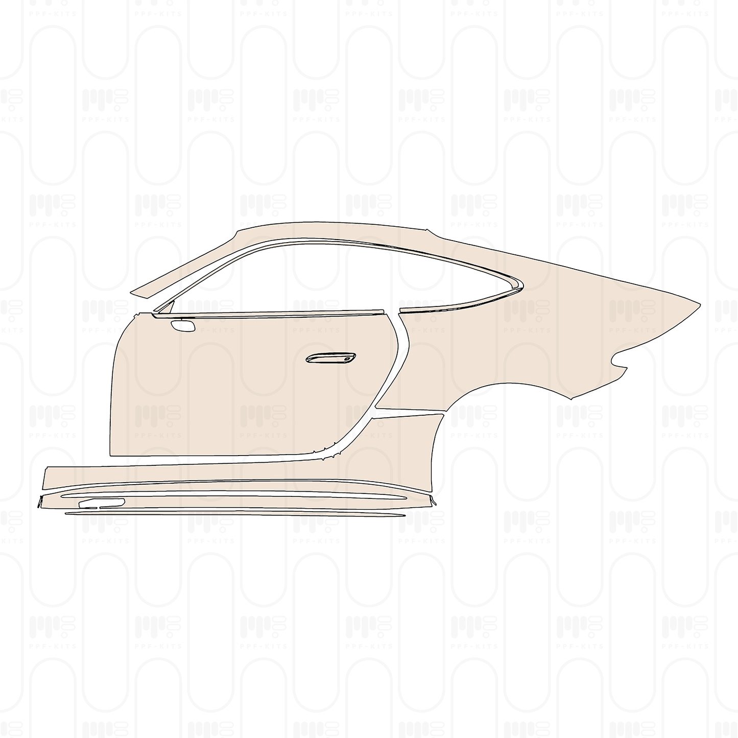 Pre-Cut PPF Mercedes-Benz AMG GT 2-Door AMG GT 43 2024