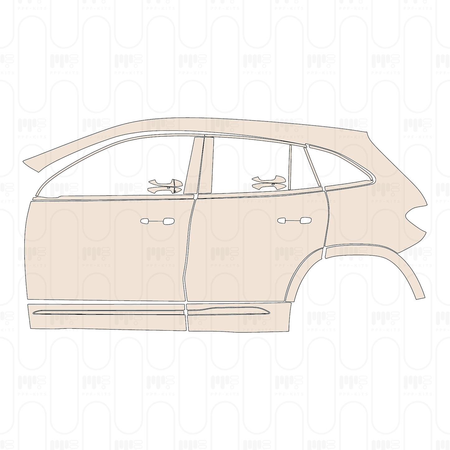 Pre-Cut PPF Mercedes-Benz EQA (US) Base 2022