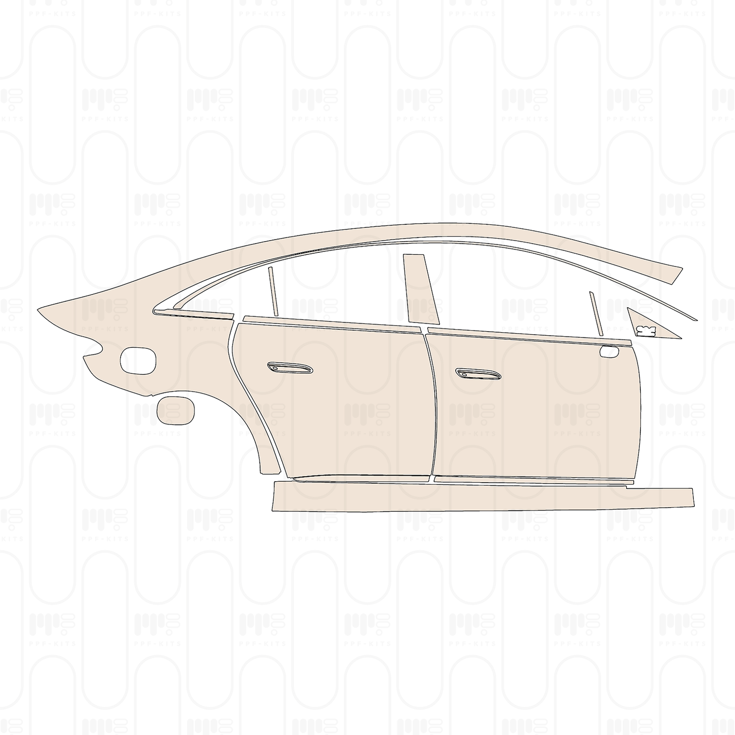Pre-Cut PPF Mercedes-Benz EQE Luxury 2022