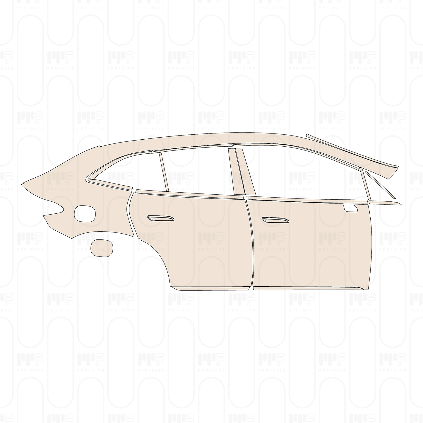 Pre-Cut PPF Mercedes-Benz EQE SUV AMG Line 2023