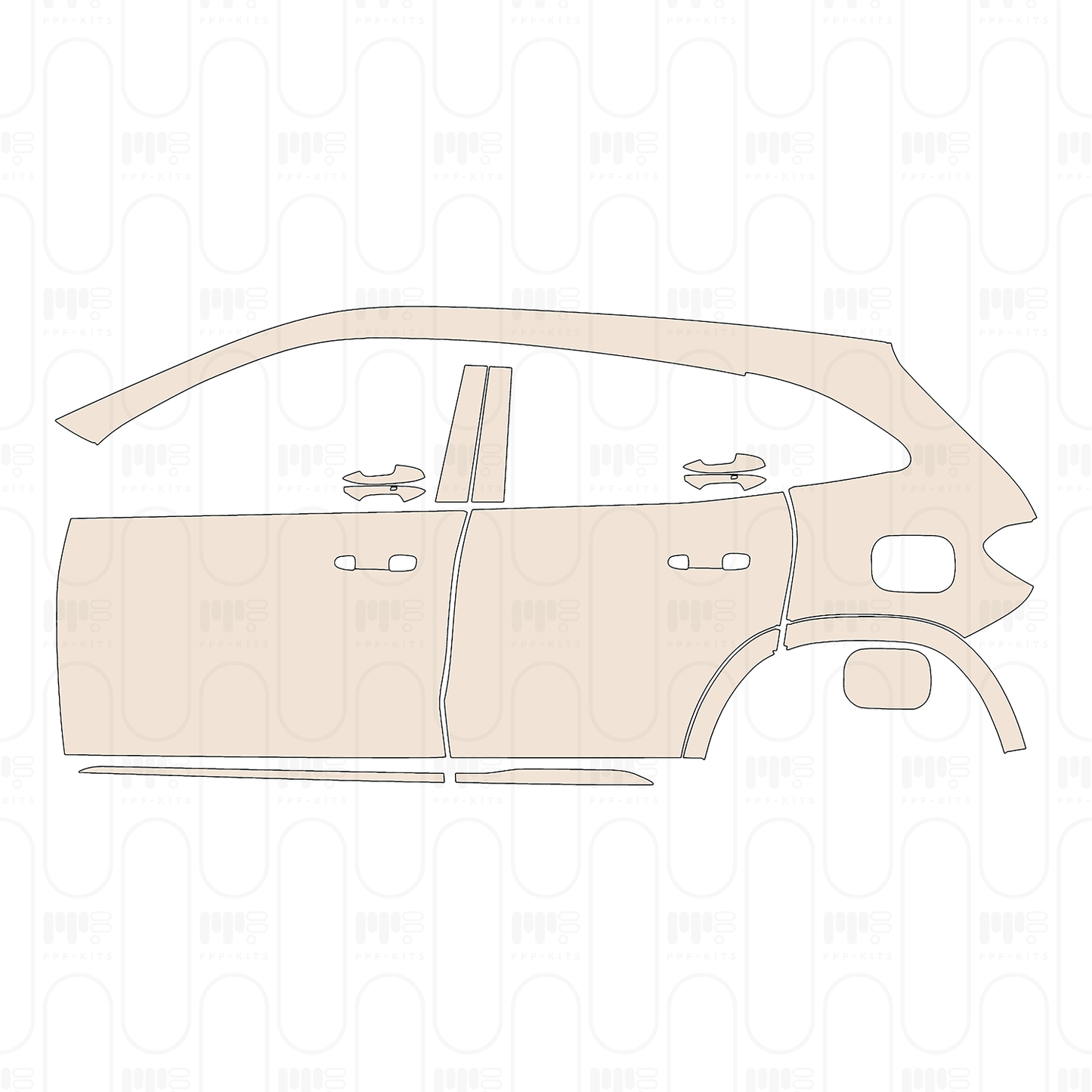 Pre-Cut PPF Mercedes-Benz GLA Base 2022