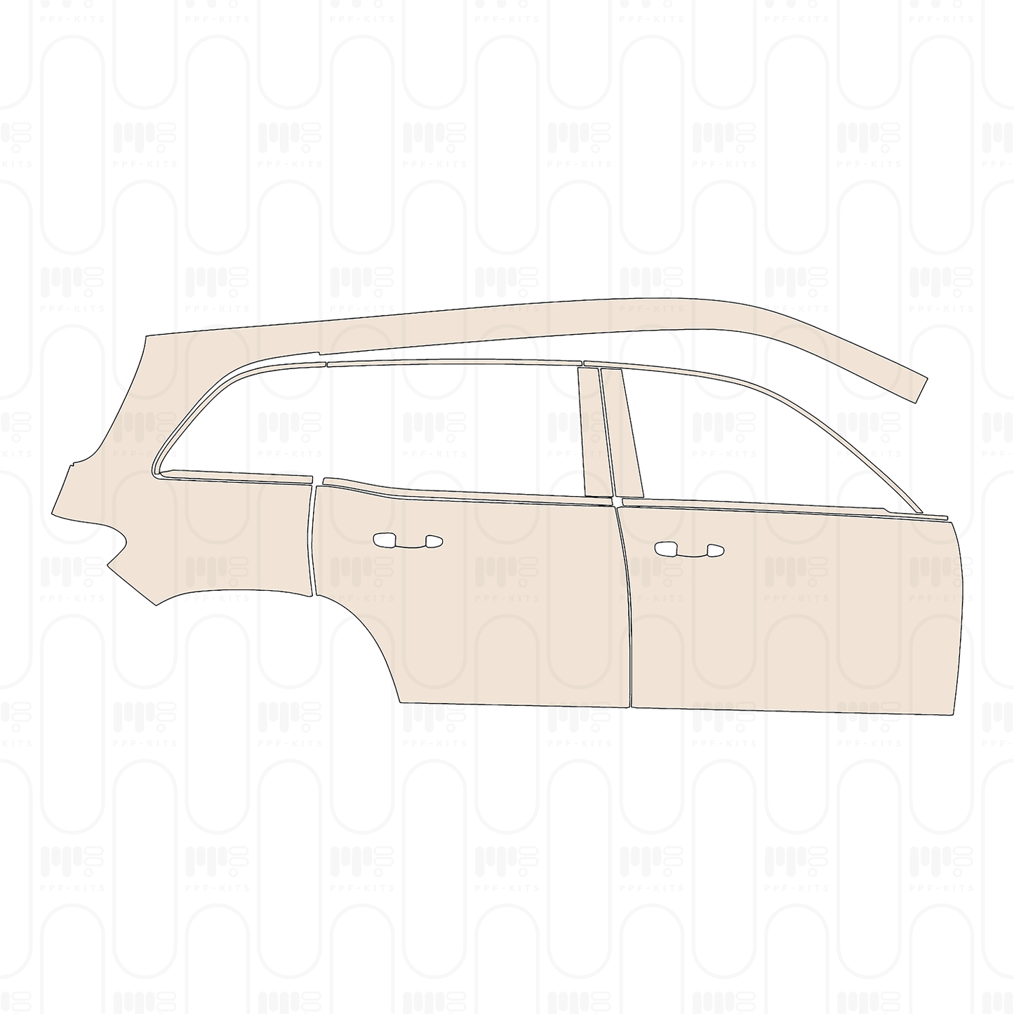 Pre-Cut PPF Mercedes-Benz GLB Base 2022