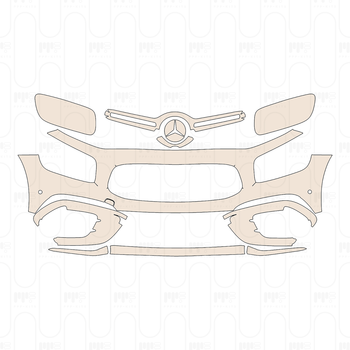 Pre-Cut PPF Mercedes-Benz GLB AMG-Line 2024
