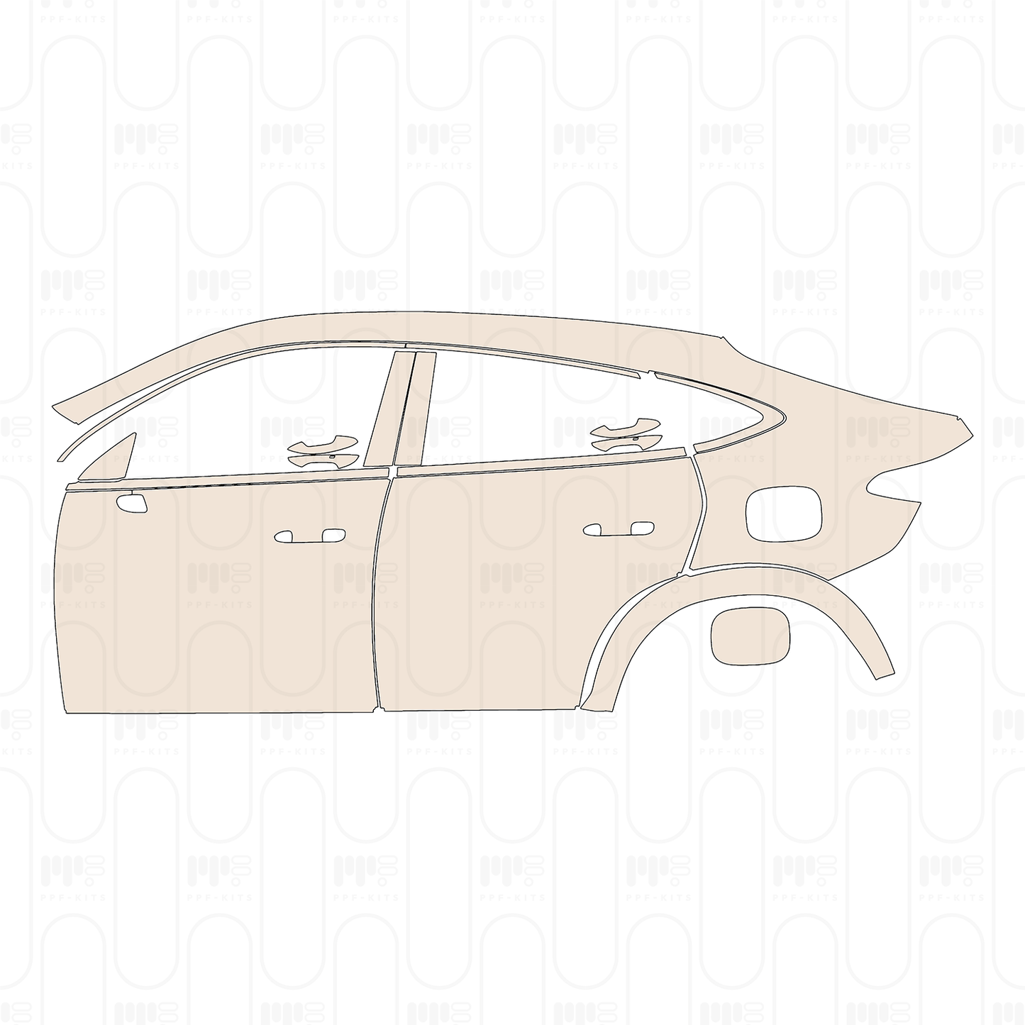 Pre-Cut PPF Mercedes-Benz GLC Coupe AMG GLC 63 S e Performance 2025