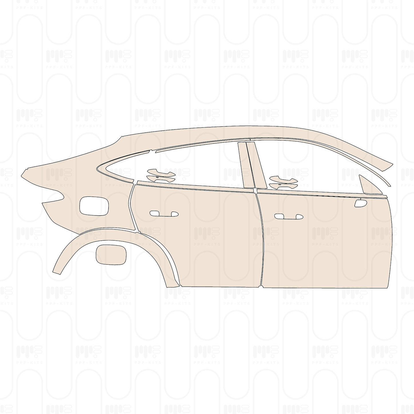 Pre-Cut PPF Mercedes-Benz GLC Coupe AMG GLC 63 S e Performance 2025