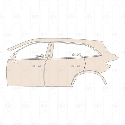 Pre-Cut PPF Mercedes-Benz GLC SUV Extended Wheelbase (GLC L) Base 2023