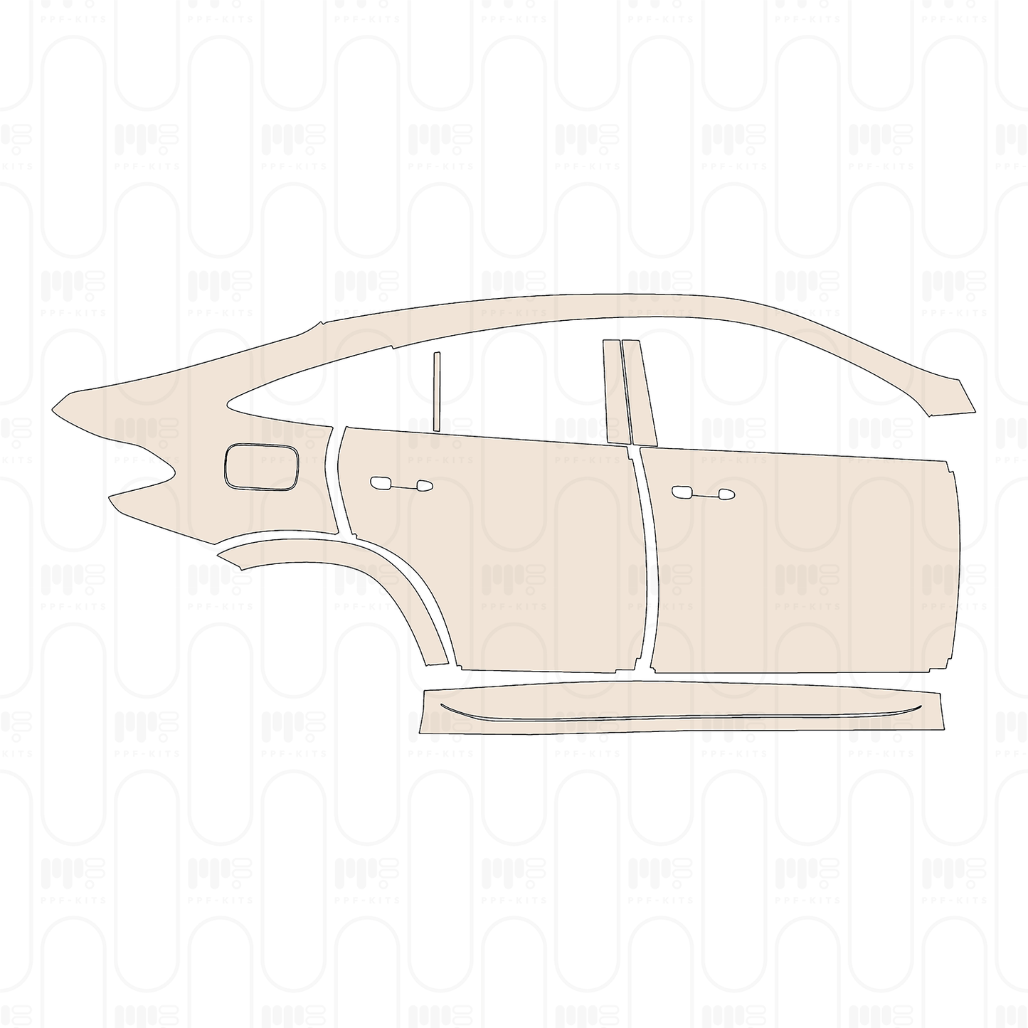 Pre-Cut PPF Mercedes-Benz GLE Coupe AMG GLE 53 2022