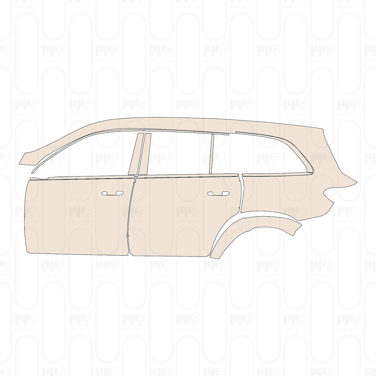 Pre-Cut PPF Mercedes-Benz GLS AMG GLS 63 2022