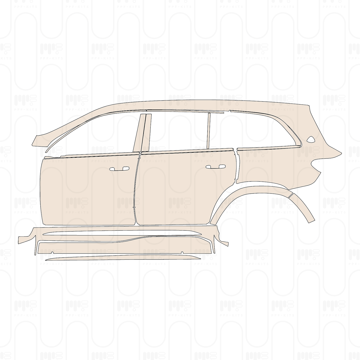 Pre-Cut PPF Mercedes-Benz Maybach GLS 2022