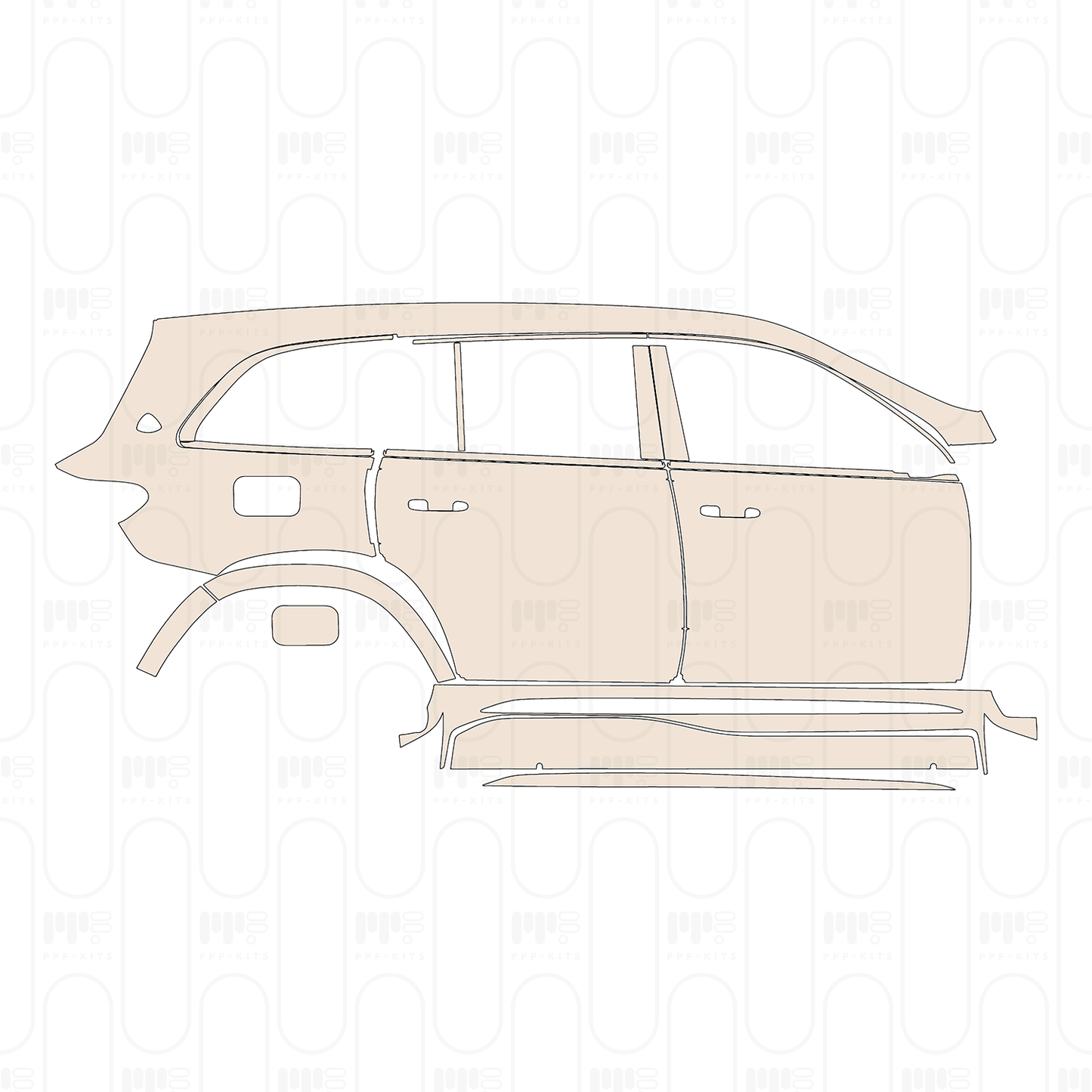 Pre-Cut PPF Mercedes-Benz Maybach GLS 2022