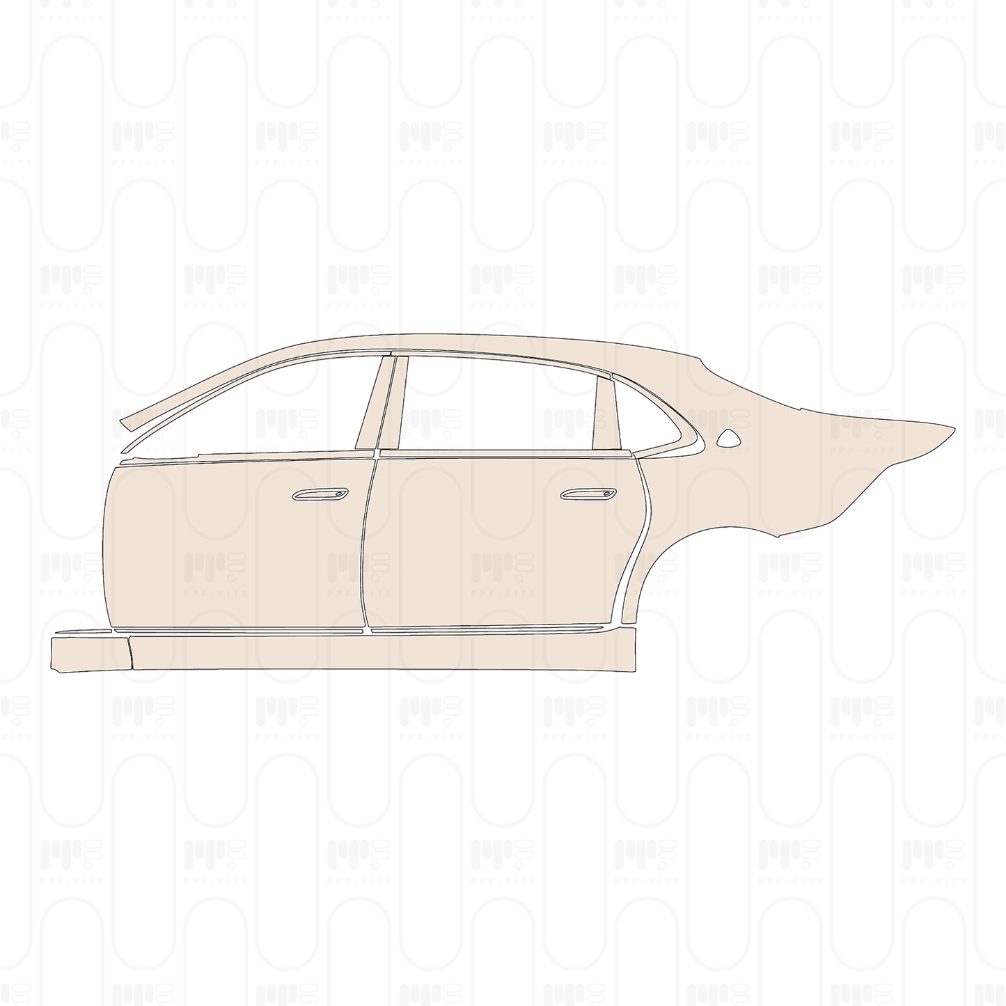 Pre-Cut PPF Mercedes-Benz Maybach S Class S480 2022