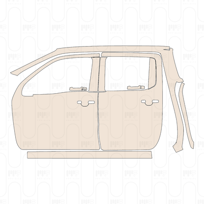Pre-Cut PPF Nissan Frontier Crew Cab Pro-4X 2022