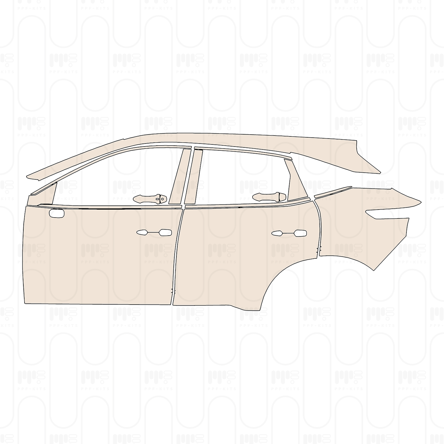 Pre-Cut PPF Nissan Qashqai (EU) Tekna+ 2022