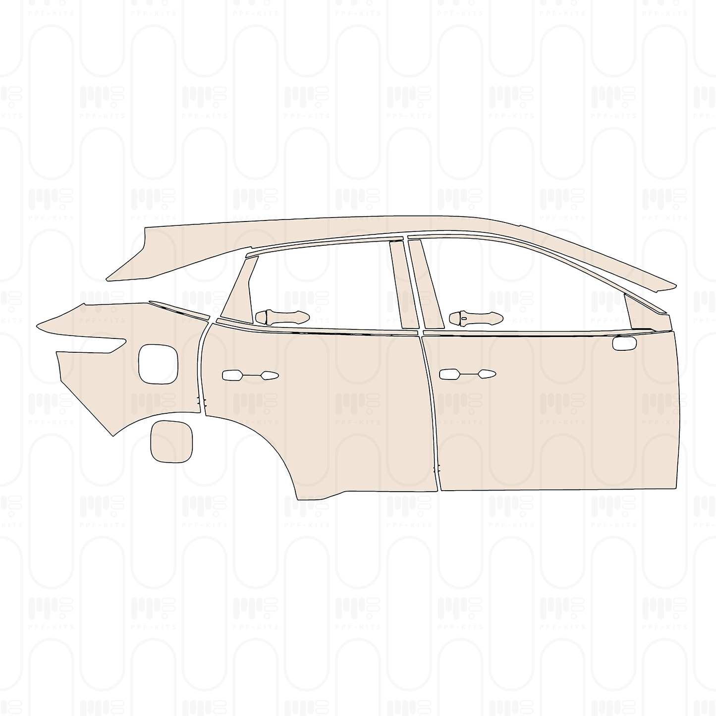Pre-Cut PPF Nissan Qashqai (EU) Tekna+ 2022