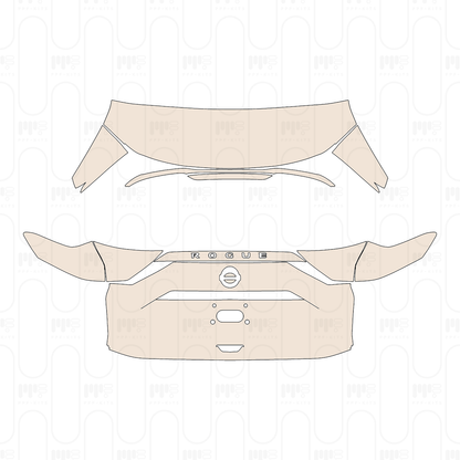 Pre-Cut PPF Nissan Rogue S 2022