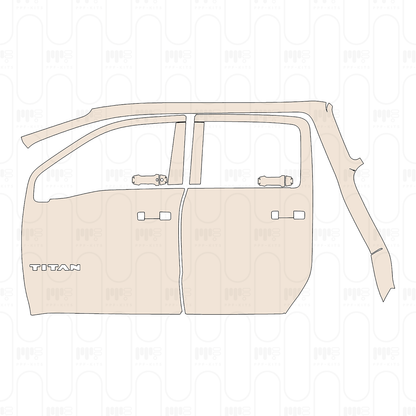 Pre-Cut PPF Nissan Titan Crew Cab Pro-4X 2022