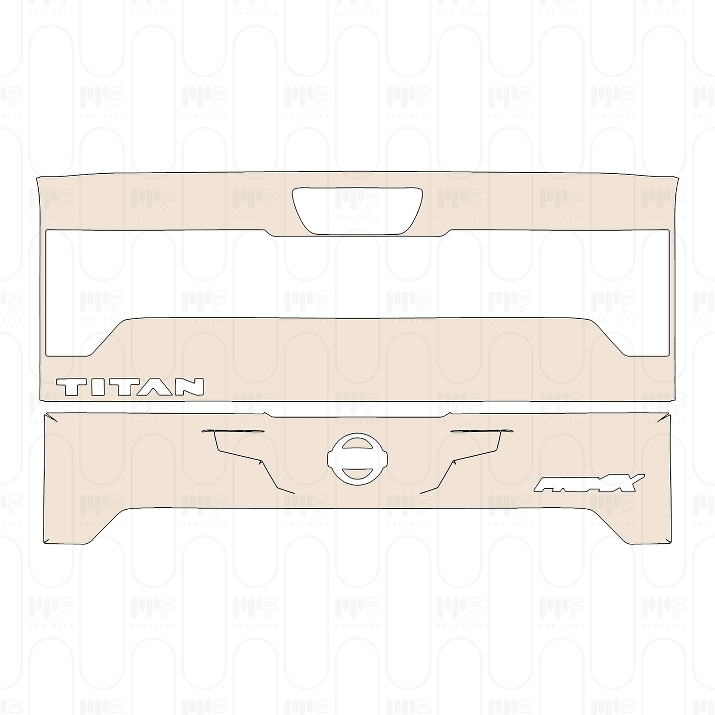 Pre-Cut PPF Nissan Titan Crew Cab Pro-4X 2022