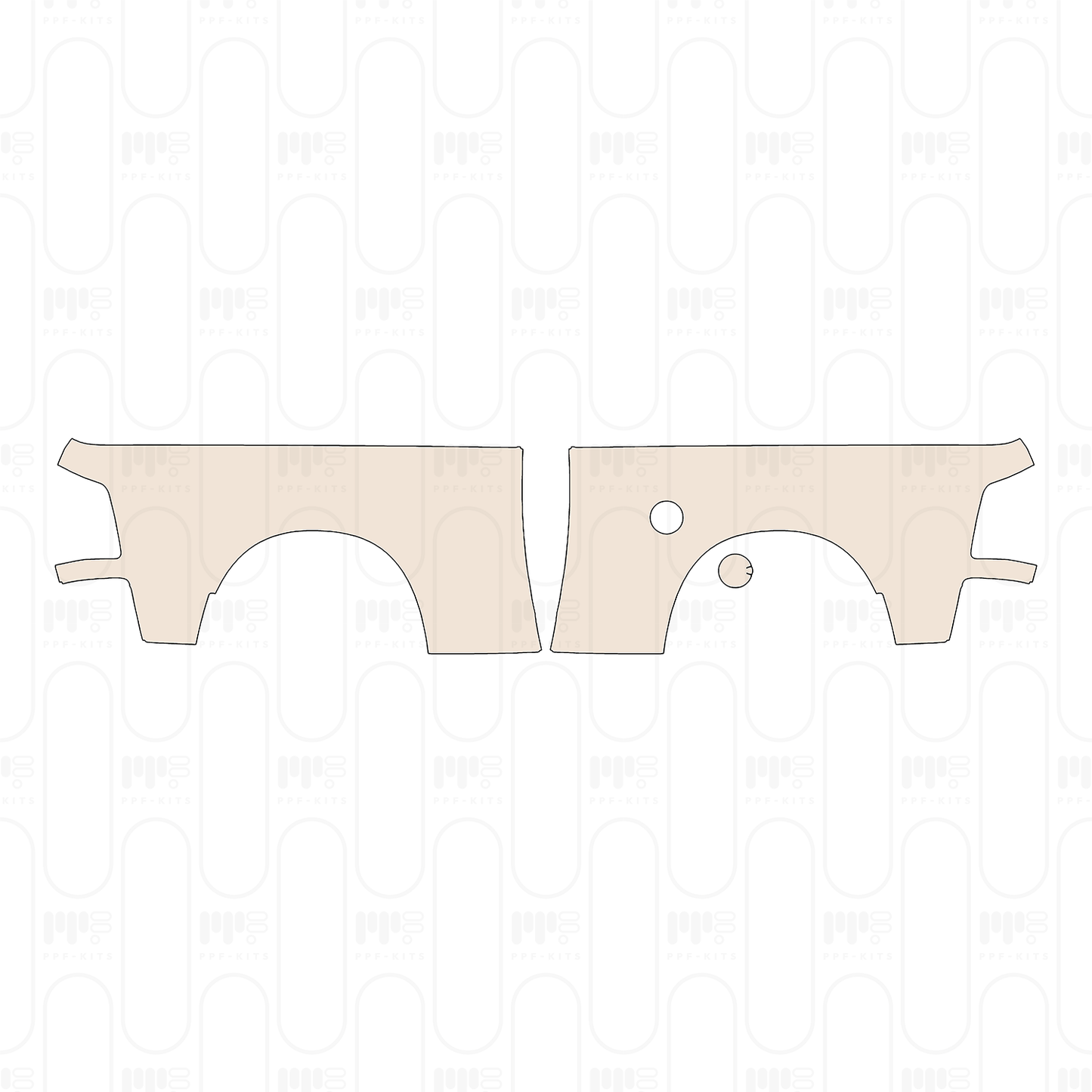 Pre-Cut PPF RAM Trucks 2500 Crew Cab Tradesman 2022