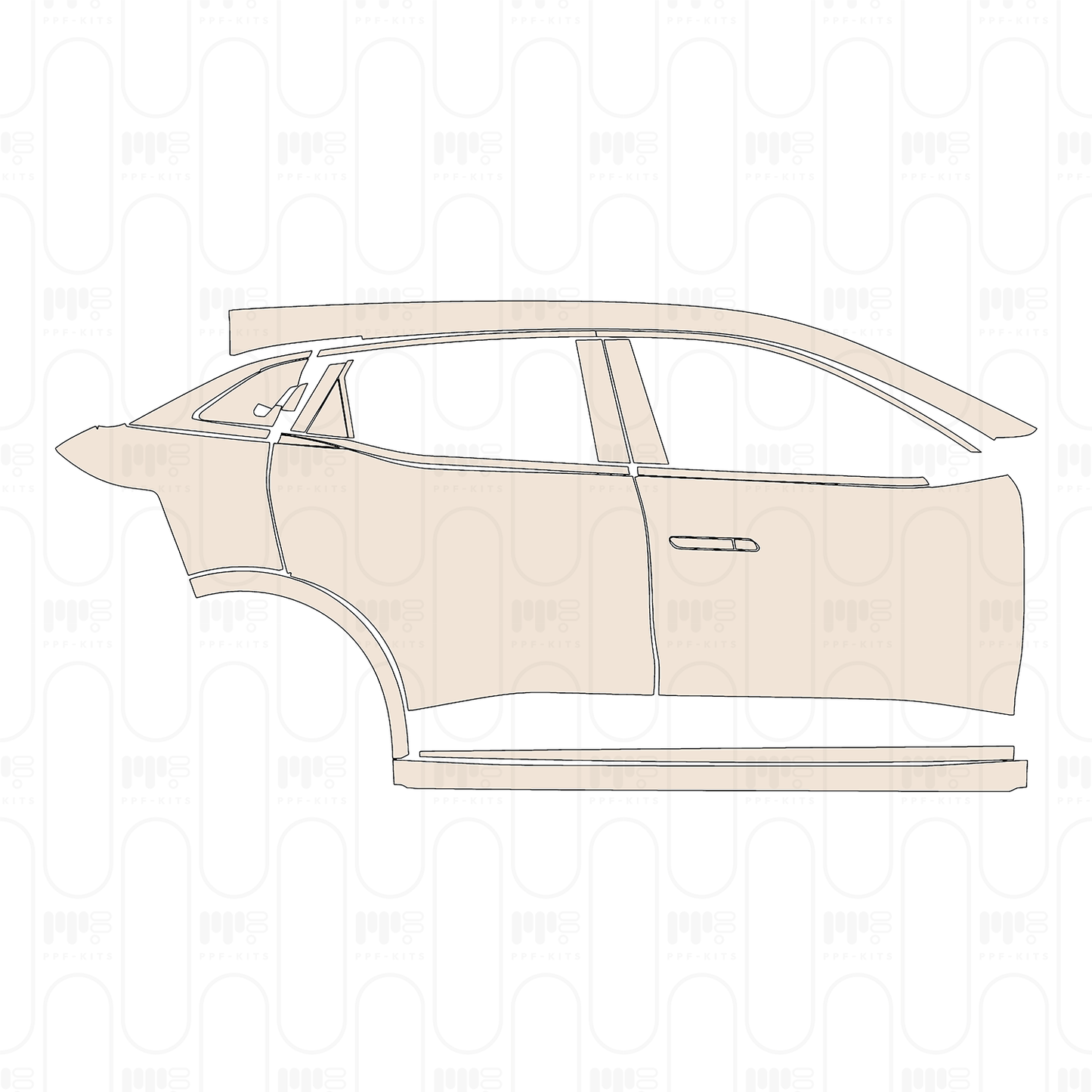 Pre-Cut PPF Renault Megane E-Tech 2023