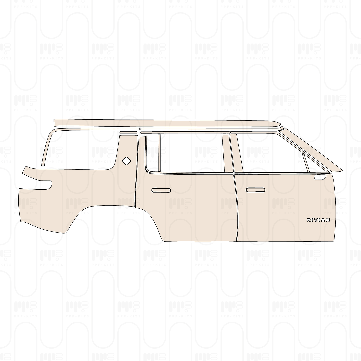 Pre-Cut PPF Rivian R1S 2023