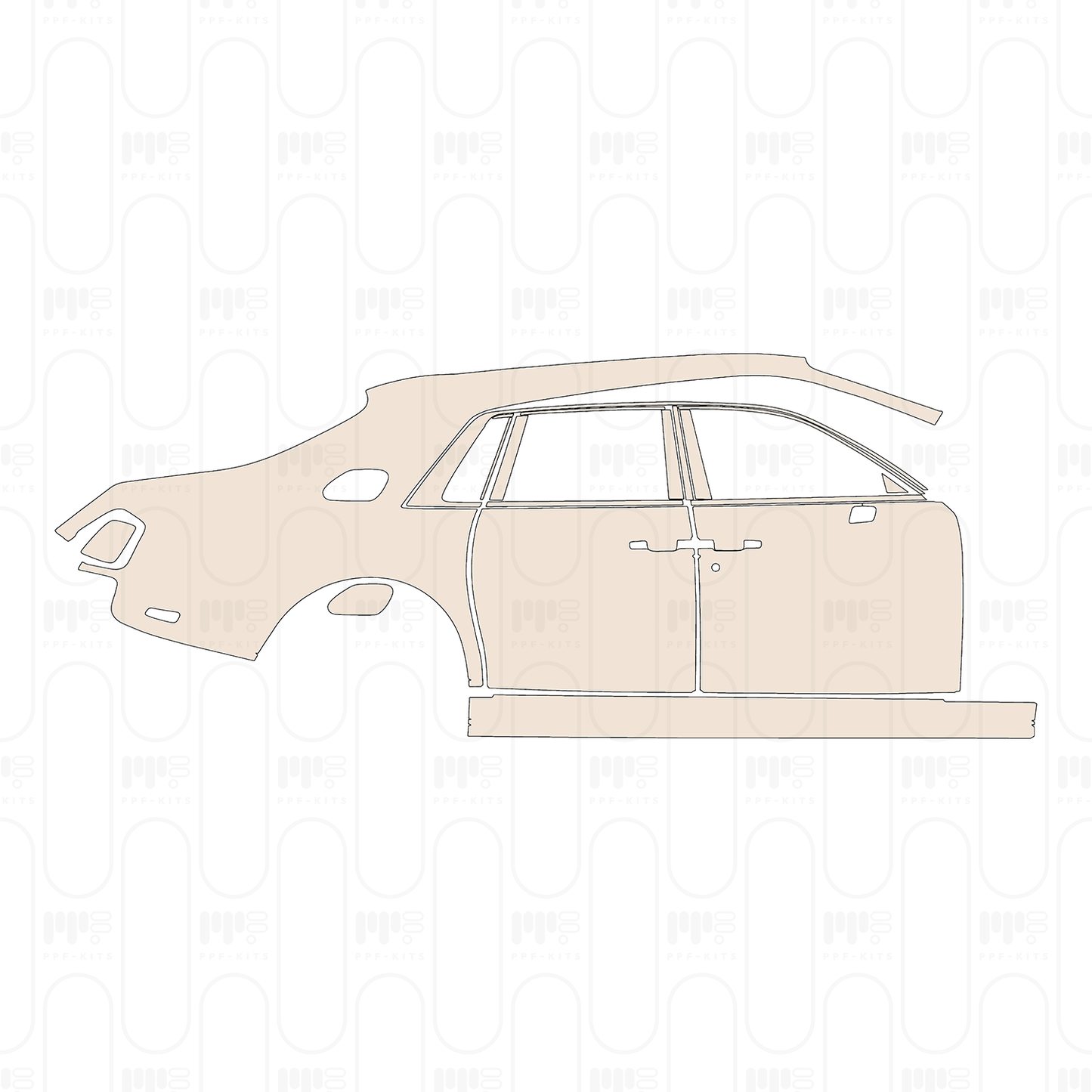 Pre-Cut PPF Rolls-Royce Phantom Sedan Standard Wheelbase 2023