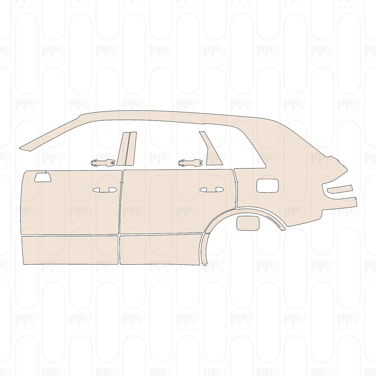 Pre-Cut PPF Toyota Century SUV 2024
