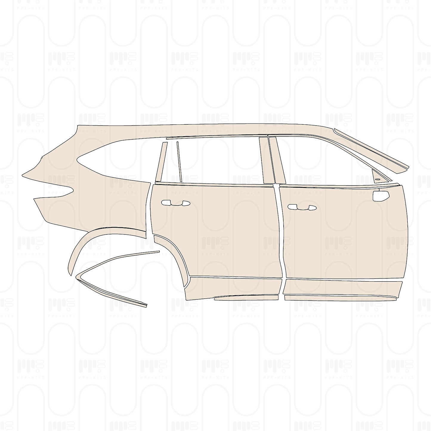 Pre-Cut PPF Toyota Crown Kluger 2023