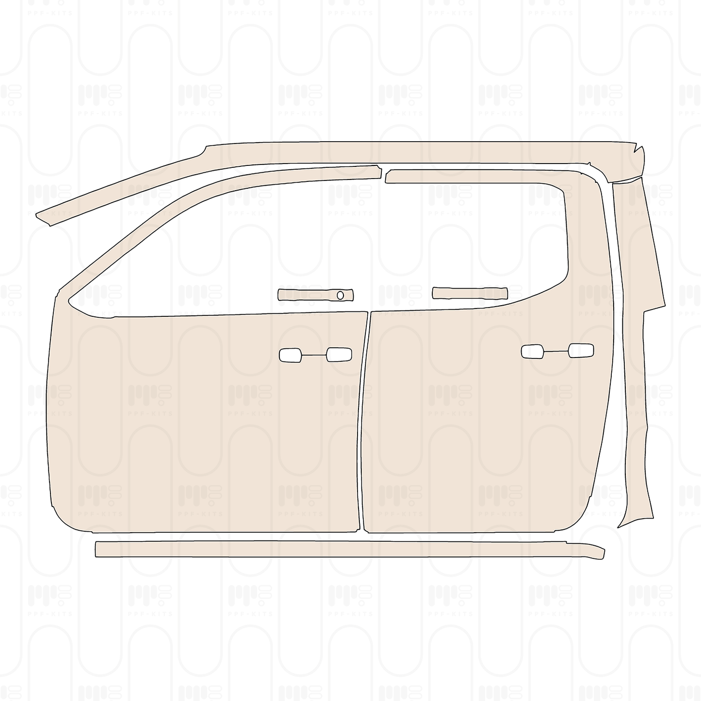 Pre-Cut PPF Toyota Tacoma Double Cab Trailhunter 2024