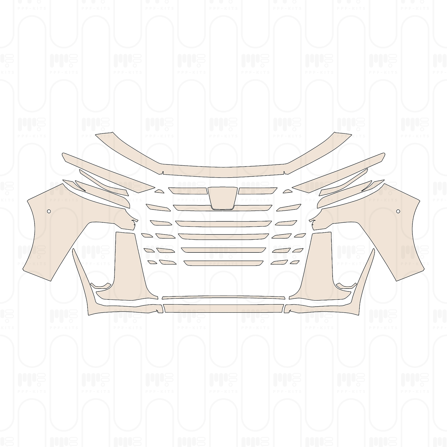 Pre-Cut PPF Toyota Vellfire 2024