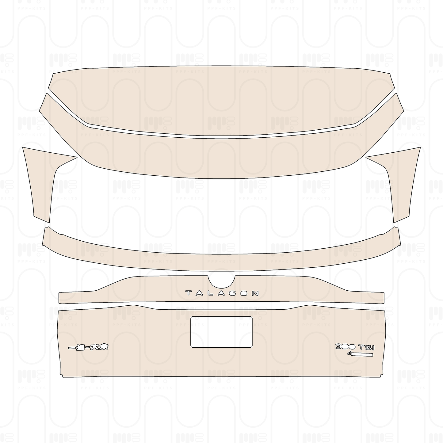 Pre-Cut PPF Volkswagen Talagon R-Line 2023