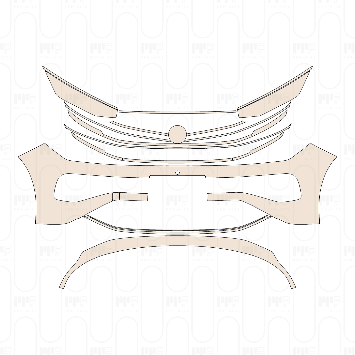 Pre-Cut PPF Volkswagen Tavendor R-Line 2023