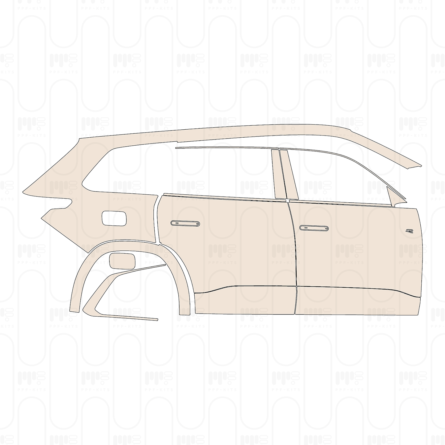 Pre-Cut PPF Volkswagen Teramont Pro R-Line 2025