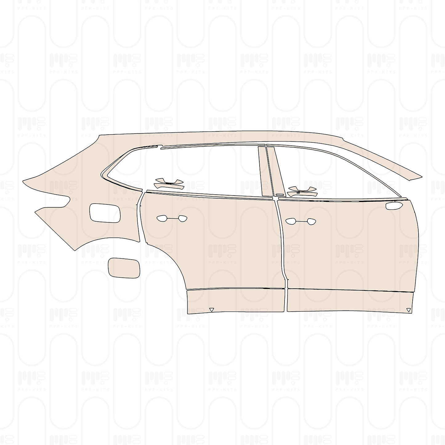 Pre-Cut PPF Volkswagen Tiguan L Pro Base 2024