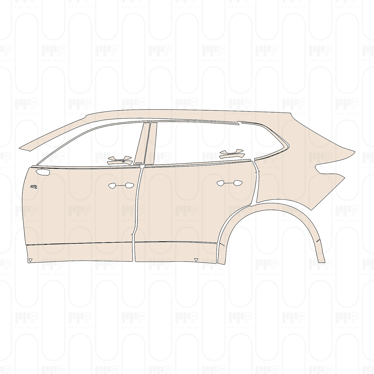 Pre-Cut PPF Volkswagen Tiguan L Pro R-Line 2024